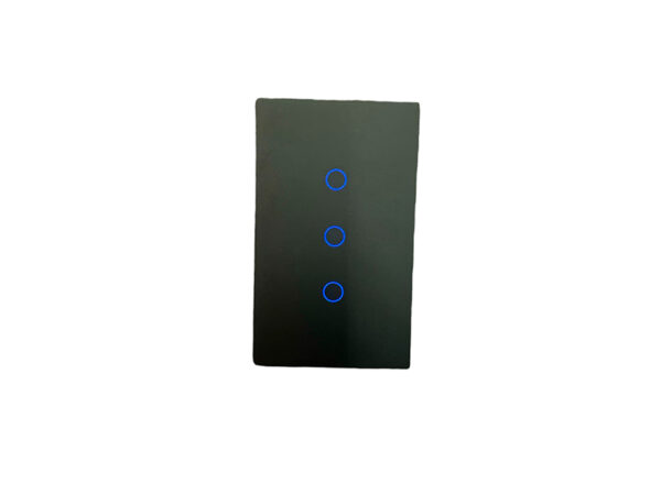 Touch Pro Smart Switch 3-Gang Black panel